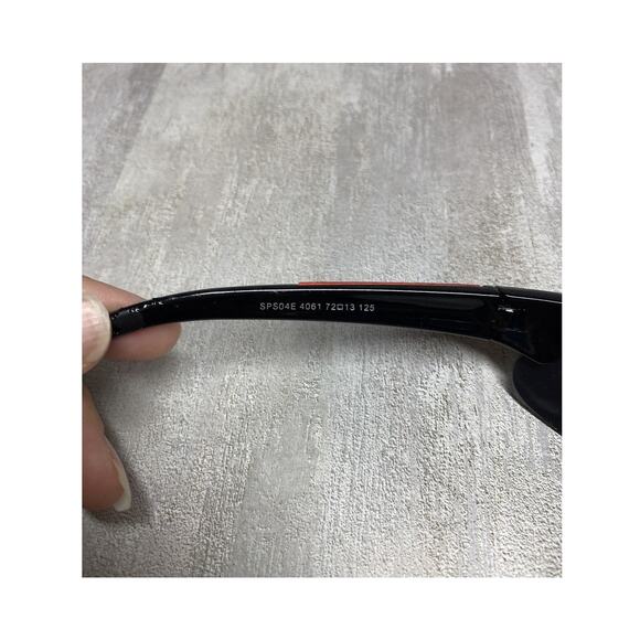 VTG Prada SPS04E Sunglasses Mens Shield Wrap Sport Designer Italy 72mm 4061 - Picture 7 of 16